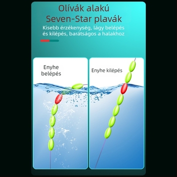 Seven-Star úszó és főzsinóros készlet patakhoz – kész főzsinórral, nem állítható úszó, teljes készlet