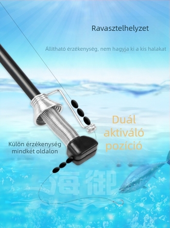 Haiyu automata horgászúszó kampókkal — vertikális sodrású, kompozit anyagú