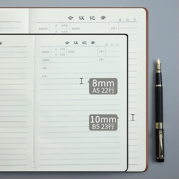 Notebook Changyu Stationery műbőr borítóval, ragasztó kötés, Daolin papír 80 g, 200–300 oldal, üzleti iroda stílus
