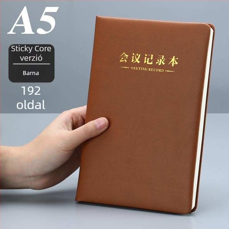 Notebook Changyu Stationery műbőr borítóval, ragasztó kötés, Daolin papír 80 g, 200–300 oldal, üzleti iroda stílus