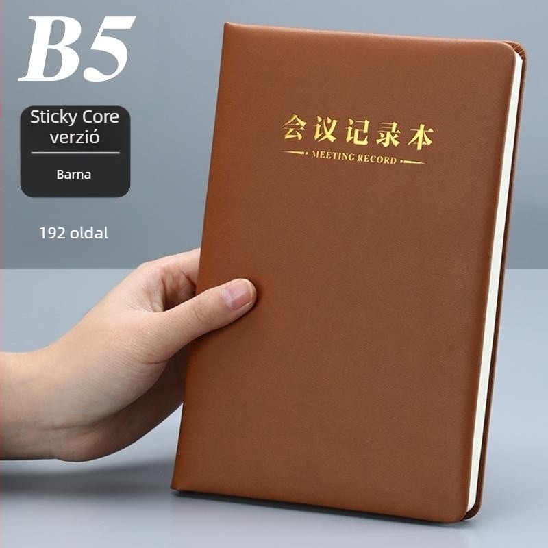 Notebook Changyu Stationery műbőr borítóval, ragasztó kötés, Daolin papír 80 g, 200–300 oldal, üzleti iroda stílus
