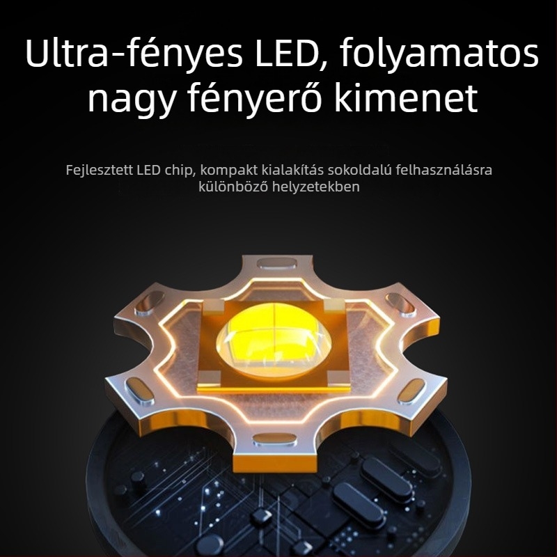 Infravörös lézeres zseblámpa mágneses munka lámpával, klip a sapkára és oldalsó fénnyel — LED 5W, 1200mAh, újratölthető, ABS ház, hatótávolság ≥500 m, macska játék laser pointer