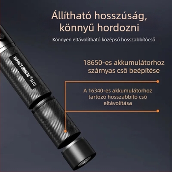Huister H10 lézer pointer, 532 nm, akkumulátor 18650/16340