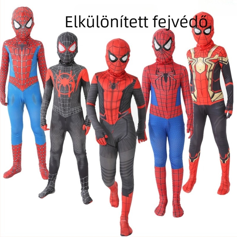 Spider-Man Miles Morales és Gwen inspirált overall Milk Silk anyagból, játék- és szerepjátékhoz, 17 év alattiak számára, 2022 tavasza.