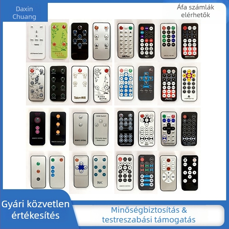 Infravörös vezeték nélküli távirányító – Modell Key 21 – 8–20 m hatótávolság – Kompatibilis világítással, hanggal, ventilátorral, fűtőelemmel és párásítóval