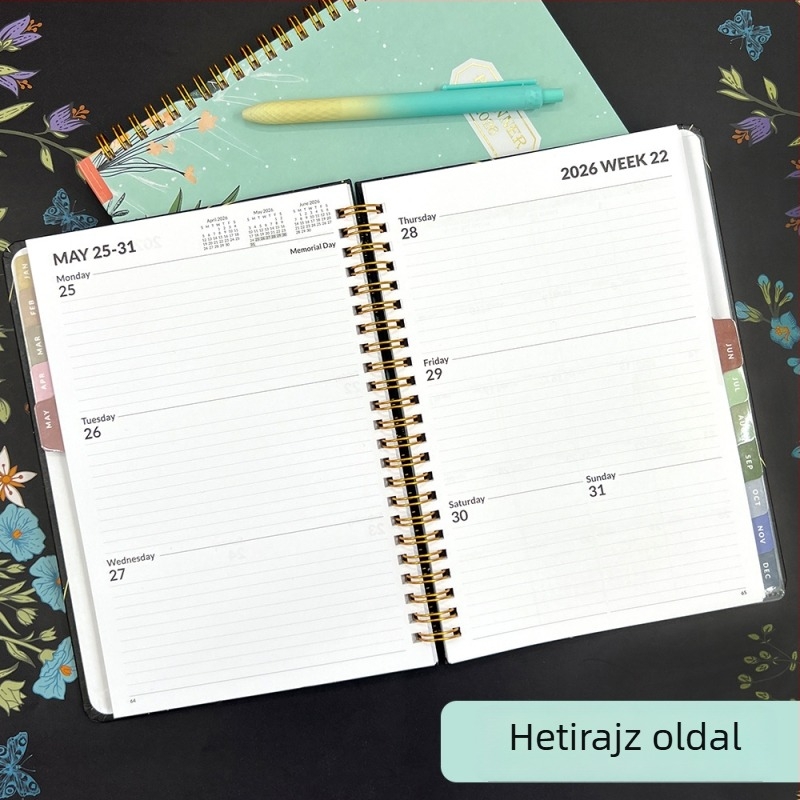 Haoshang Plan sorozat tervezőfüzet, 76 oldal, 100 g kétoldalas offset papír, testreszabható
