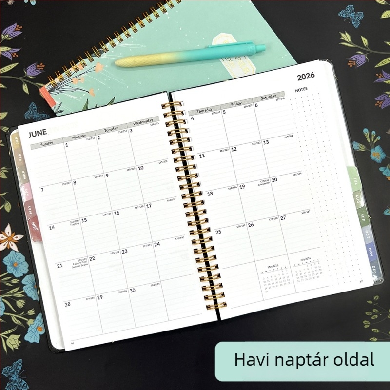 Haoshang Plan sorozat tervezőfüzet, 76 oldal, 100 g kétoldalas offset papír, testreszabható