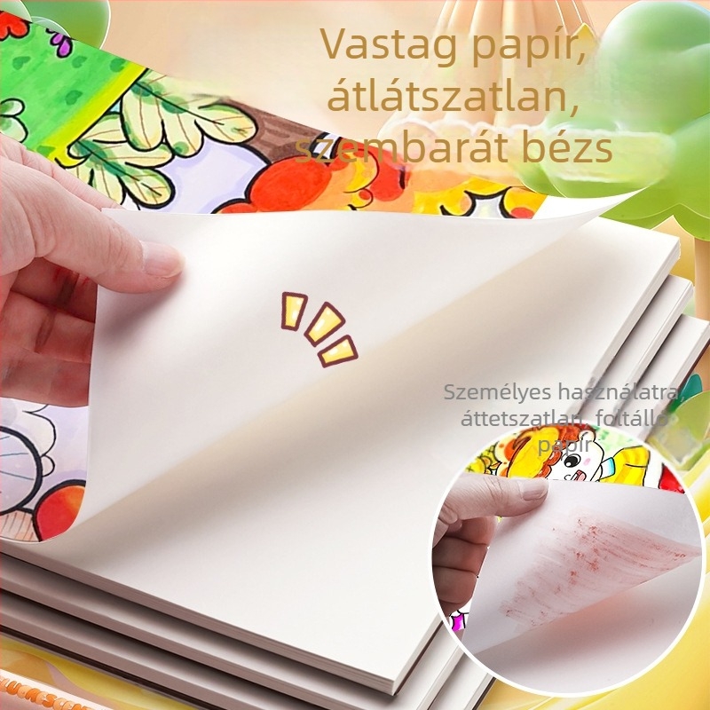 Spirálos rajzfüzet Cartoon Bear Kbx-2406, 50 oldal, 80 g/m² papír, Picture book sorozat