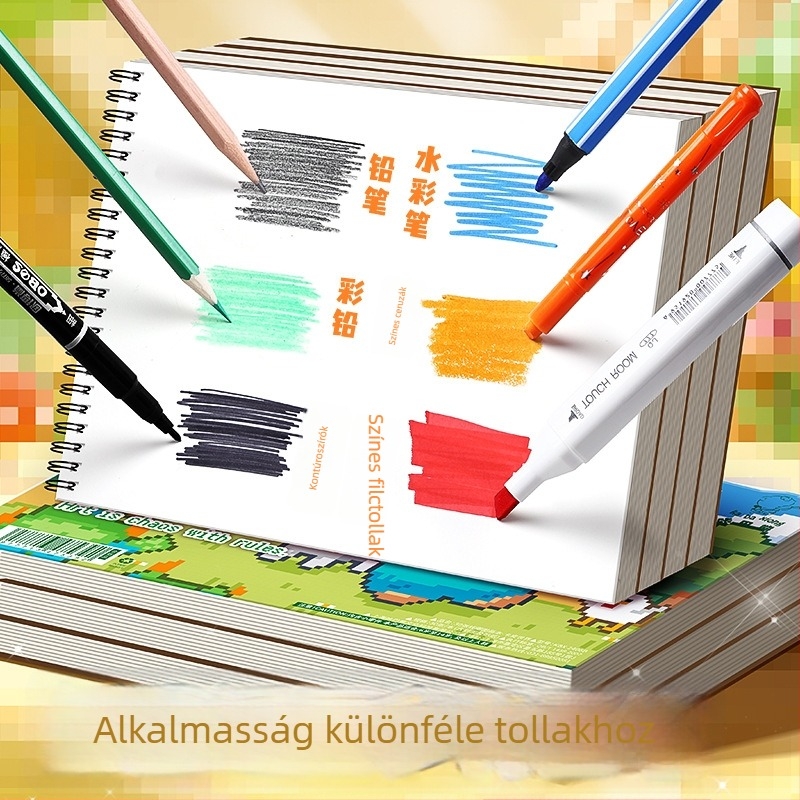 Spirálos rajzfüzet Cartoon Bear Kbx-2406, 50 oldal, 80 g/m² papír, Picture book sorozat