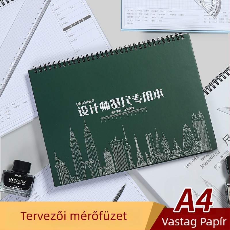 Belsőépítészeti tervezéshez mérőfüzet — Wen Zhe, modell 20230330 • 80 oldal • Nevin Paper Weight: 120 • Testreszabás: Igen