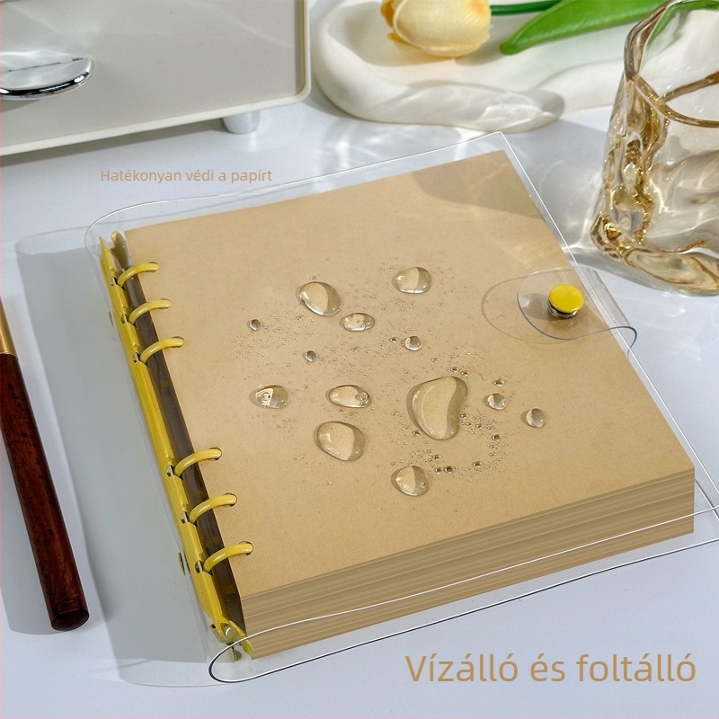 Égzetfüzet PVC borítóval, gyűrűs kötés, dupla offset papír, 80 g/m², kreatív stílus