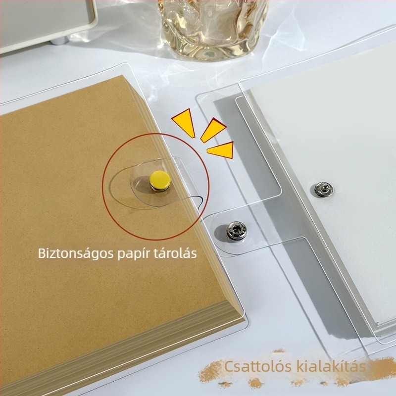Égzetfüzet PVC borítóval, gyűrűs kötés, dupla offset papír, 80 g/m², kreatív stílus