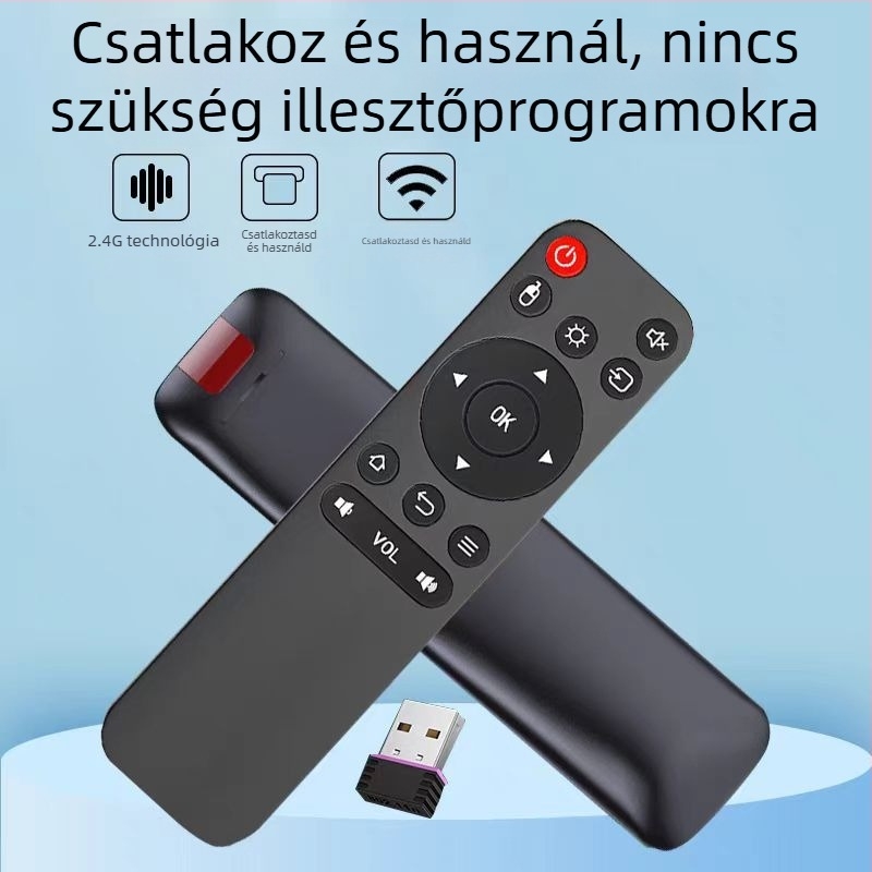 xyc 2.4G univerzális projektor távirányító, 10 m hatótávolság, TV-kompatibilis