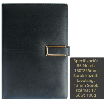 Xitong notesz mágneszáras, 96 oldal, 1,3 cm rács, 40 g papír, laza lapok