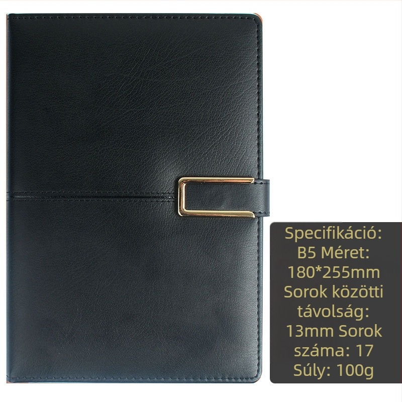 Xitong notesz mágneszáras, 96 oldal, 1,3 cm rács, 40 g papír, laza lapok