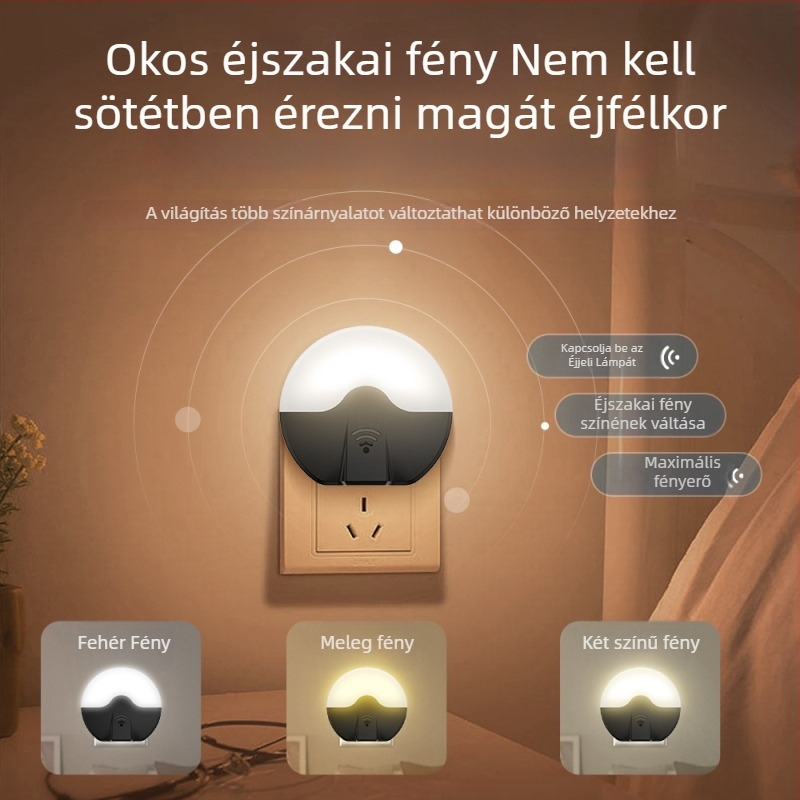 Univerzális távvezérlő hangvezérléssel IR/RF készülékekhez – USB csatlakozó, legfeljebb 10 m hatótávolság, éjjeli fény