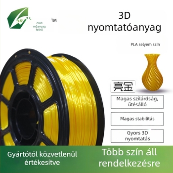 PLA selyemfilament 3D nyomtatókhoz, kerek keresztmetszet, 330 m hossz, nagy szilárdság