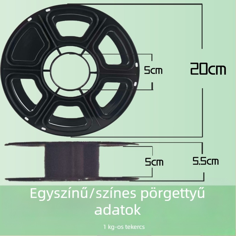 PLA selyemfilament 3D nyomtatókhoz, kerek keresztmetszet, 330 m hossz, nagy szilárdság