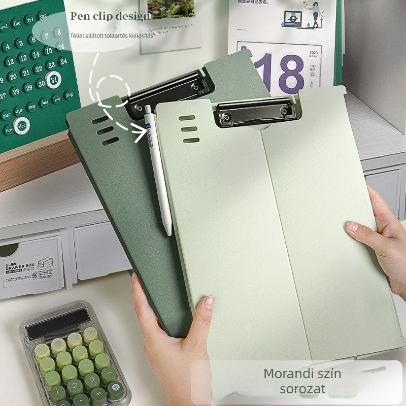 Függőleges A4 dokumentumtartó klipszes táblához, modell 1, klipszméret 1, általános papírméret