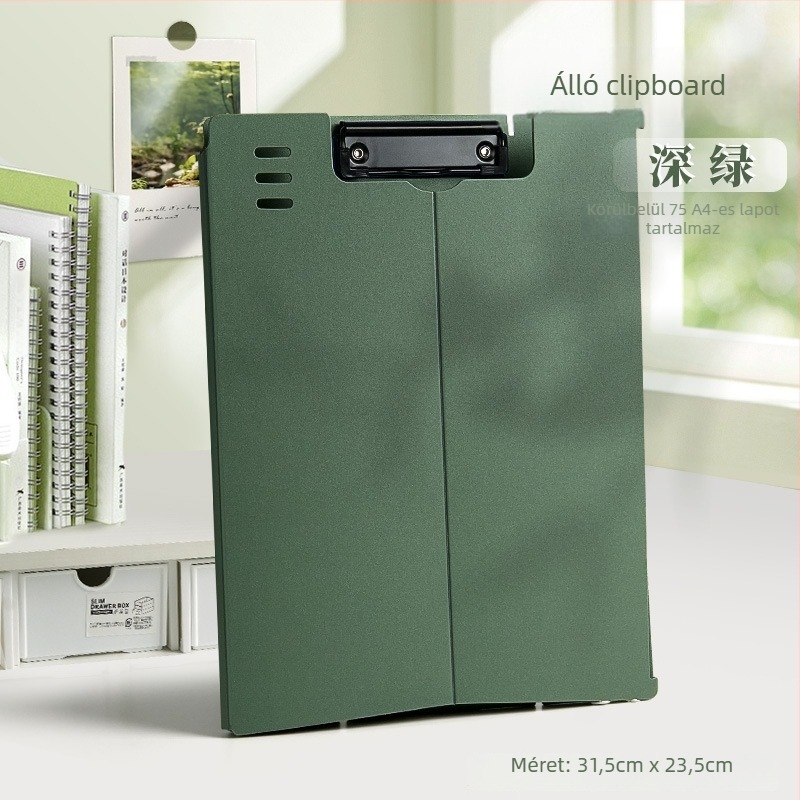 Függőleges A4 dokumentumtartó klipszes táblához, modell 1, klipszméret 1, általános papírméret