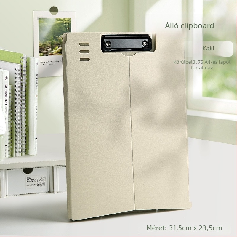 Függőleges A4 dokumentumtartó klipszes táblához, modell 1, klipszméret 1, általános papírméret