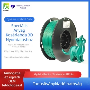 Pinrui Silk PLA filament 3D nyomtatáshoz — PLA anyag, 1 kg, kerek keresztmetszet