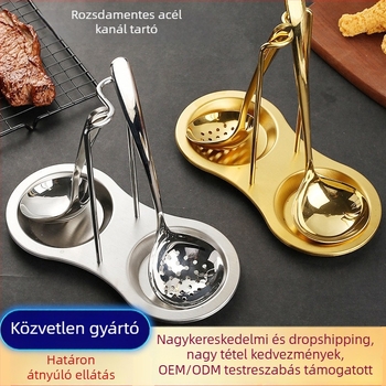 Rozsdamentes acél kanálállvány - L alakú, kanál típusú tárolás, az asztalra, szerelés nélkül