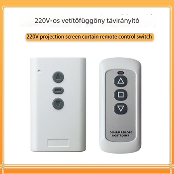 AC220V motorhoz kétirányú távirányítós kapcsoló – előre és hátra; kivetítőképernyők és finom mozgású függönyök számára