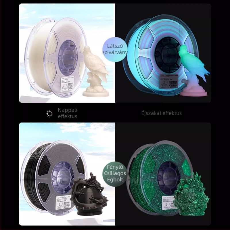PLA filament 3D nyomtatáshoz, világító, 1 kg