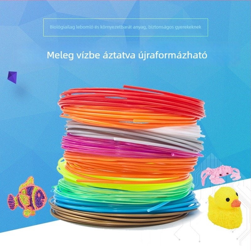 PCL-filament 3D tollhoz, fényes, alacsony hőmérséklet, átmérő 1.75 mm, pontosság 0.01 mm