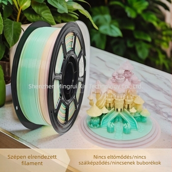PETG 3D nyomtató filament Rainbow Macaron Gradient, 1,75 mm, 1 kg, Tuozhu AMS-hez