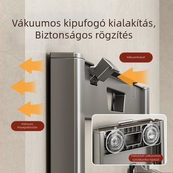Suction Cup konyhai falra szerelhető előkészítő polc, több rétegű, összecsukható edény rendező