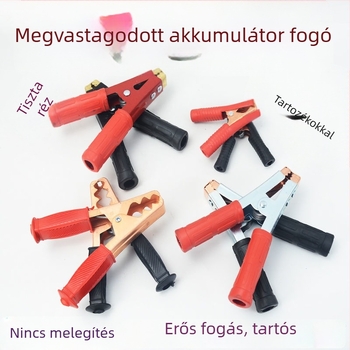 Autó akkumulátor clip gyújtóvezetékkel és réz fejjel, csatlakozó vezeték az akkumulátorhoz (Modell: Default Item; Márka: Other; Alkalmazási tartomány: Kis motorok)