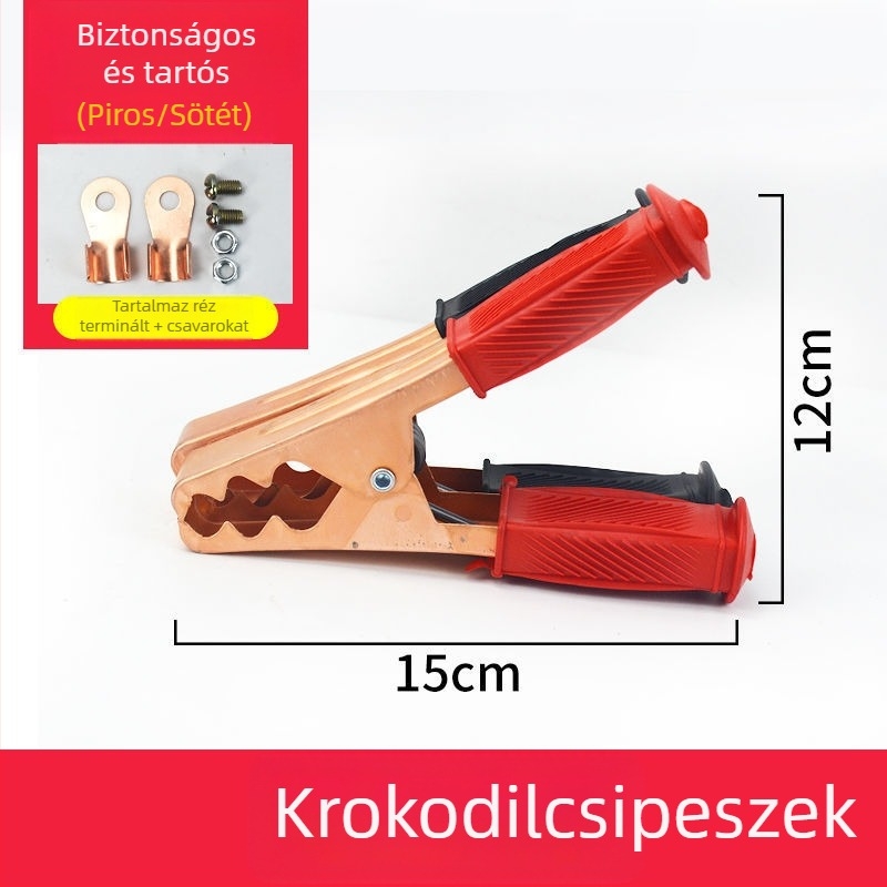 Autó akkumulátor clip gyújtóvezetékkel és réz fejjel, csatlakozó vezeték az akkumulátorhoz (Modell: Default Item; Márka: Other; Alkalmazási tartomány: Kis motorok)