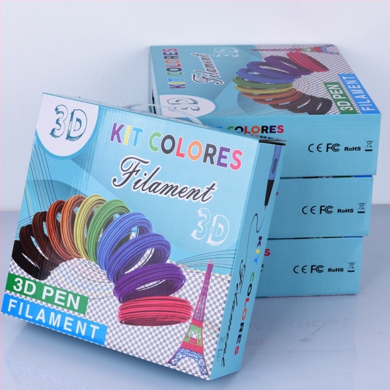 PLA filament 3D tollhoz, 1,75 mm átmérő, összes hossz 200 m, tömeg 33 g, ajándék dobozos készlet