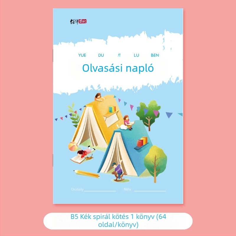 Általános iskolások olvasási nyilvántartó notesz – Hongmeng Culture, fehér papír, 100 gsm, modell BCZP-20220331, olvasási kivonatok