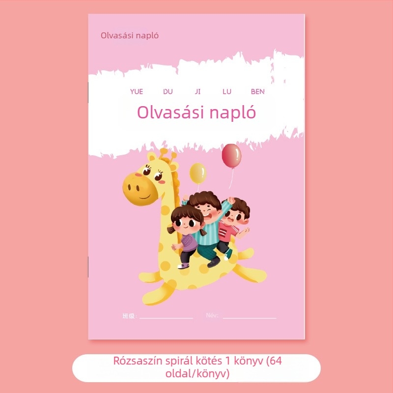 Általános iskolások olvasási nyilvántartó notesz – Hongmeng Culture, fehér papír, 100 gsm, modell BCZP-20220331, olvasási kivonatok