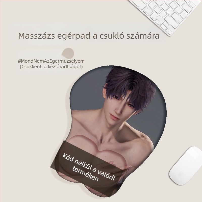 3D csukló-támaszos egérpad — IP dizájn, egyoldalas, csuklótámasz, 3D kialakítás