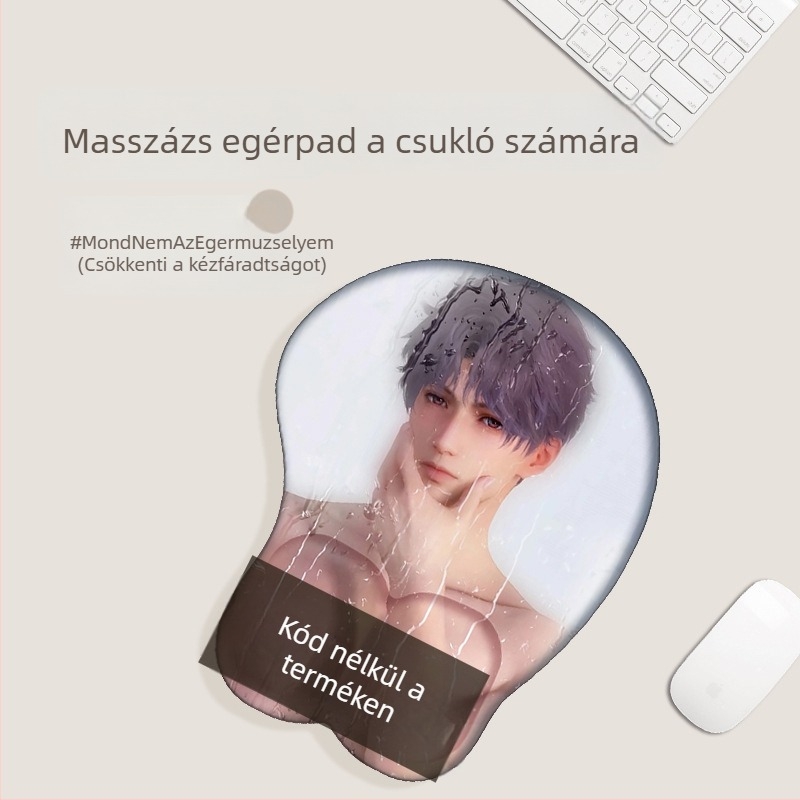 3D csukló-támaszos egérpad — IP dizájn, egyoldalas, csuklótámasz, 3D kialakítás
