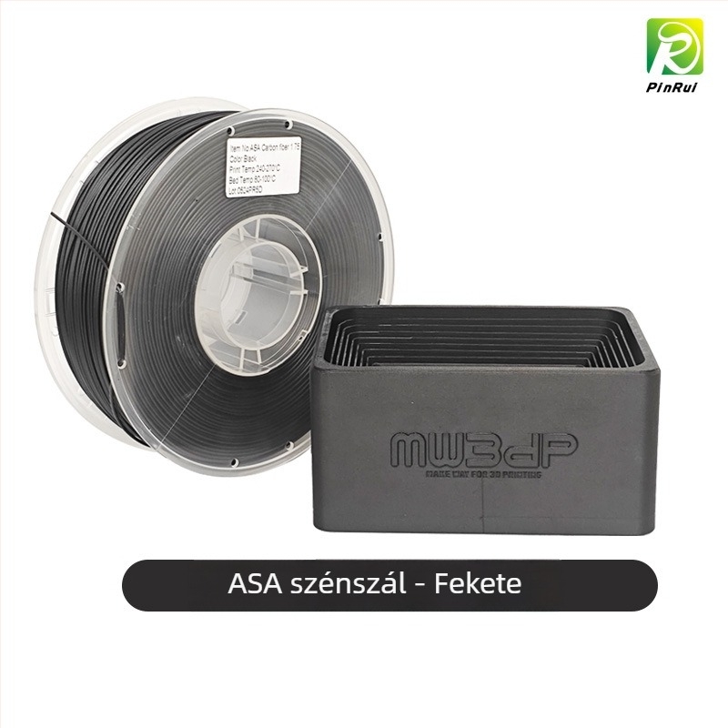 Pinrui ASA-CF szénszálas 3D nyomtató filament, kör keresztmetszet, 1 kg