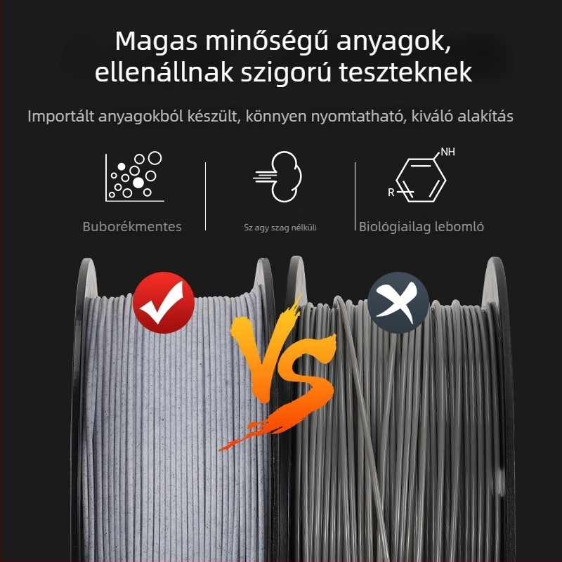 PLA márványfilament 3D nyomtatókhoz, átmérő 1,75 mm, 1 kg, márka Chuangzhi