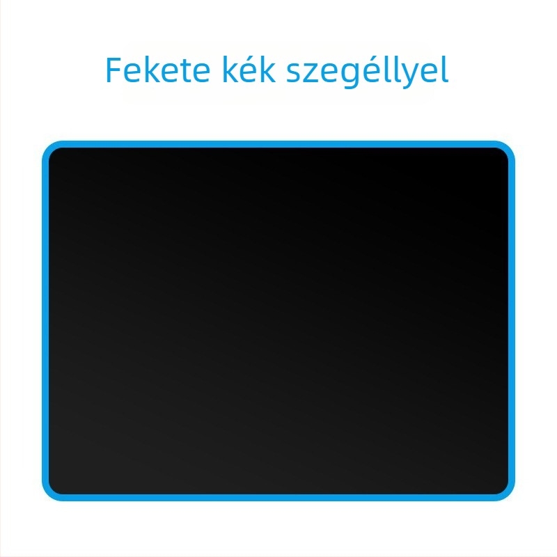 Egyszínű, vastított egérpad szegélyzárással, irodai és gaming felhasználásra, puha csuklótámasz a számítógéphez