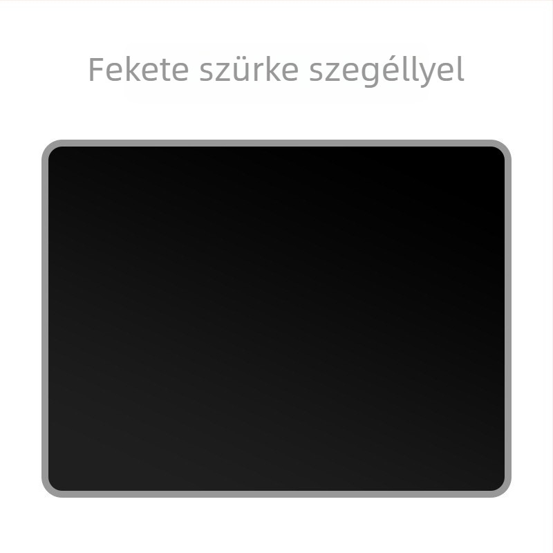 Egyszínű, vastított egérpad szegélyzárással, irodai és gaming felhasználásra, puha csuklótámasz a számítógéphez