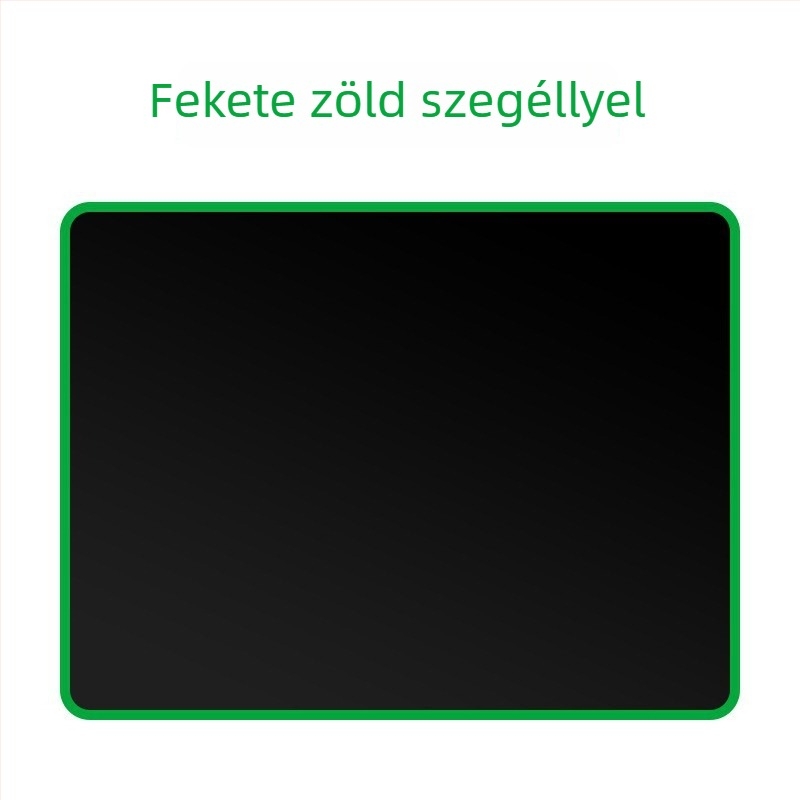 Egyszínű, vastított egérpad szegélyzárással, irodai és gaming felhasználásra, puha csuklótámasz a számítógéphez
