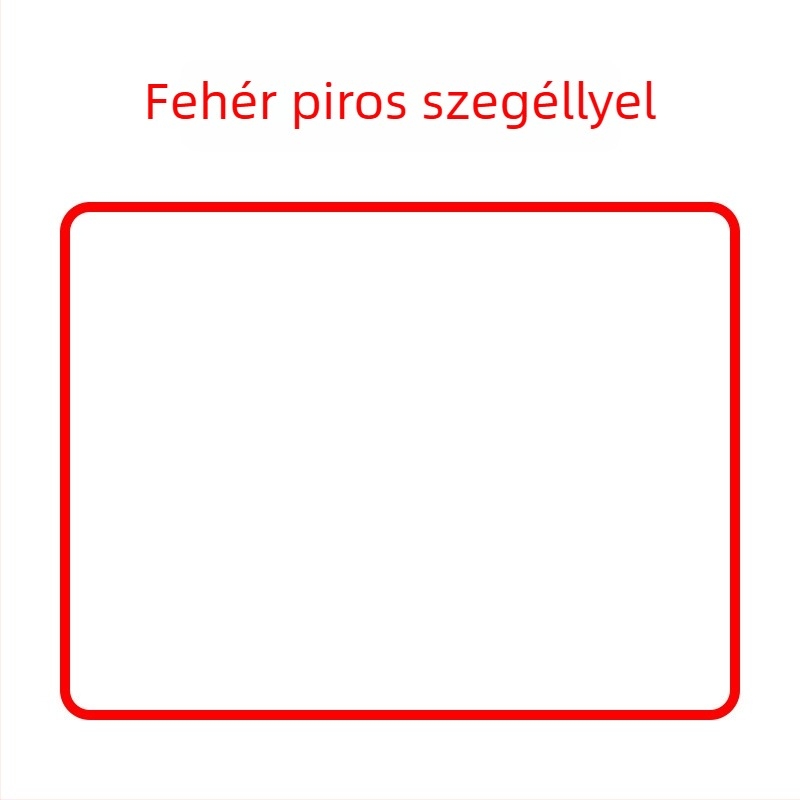 Egyszínű, vastított egérpad szegélyzárással, irodai és gaming felhasználásra, puha csuklótámasz a számítógéphez