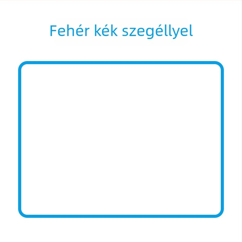 Egyszínű, vastított egérpad szegélyzárással, irodai és gaming felhasználásra, puha csuklótámasz a számítógéphez