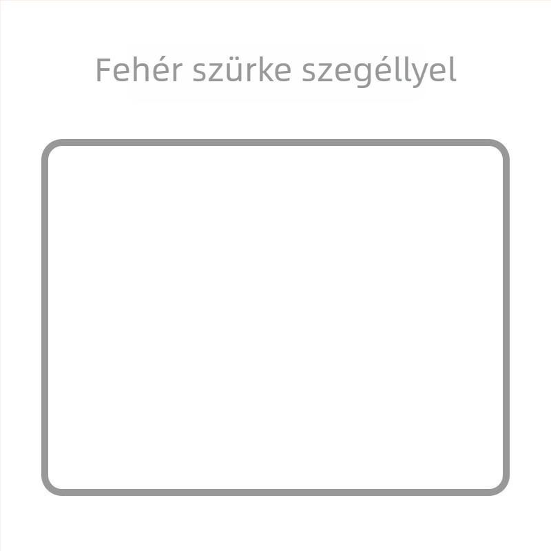 Egyszínű, vastított egérpad szegélyzárással, irodai és gaming felhasználásra, puha csuklótámasz a számítógéphez