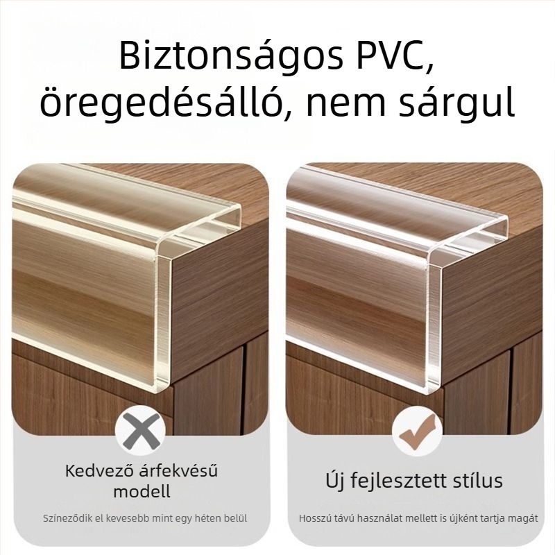 Gyermekasztal sarokvédő szalagok - ragasztómentes, puha védő él, gyermekbiztonság, Xuyu Strength Factory márka, importálás nélkül