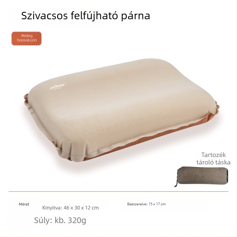Párna – Couple Friends 3D kültéri önfelfújható utazó párna, hordozható kemping párna, engedélyezett magánmárka
