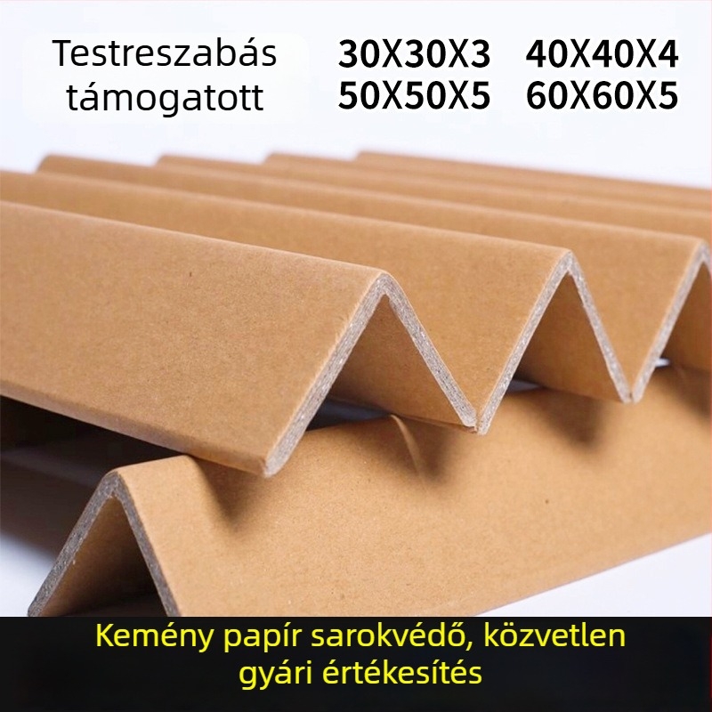 L alakú sarokvédő kraft papírból, megerősített és vastagított, élek védelme